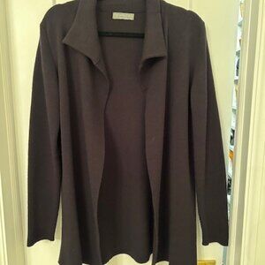 Ladies Pistache Black collared Cardigan